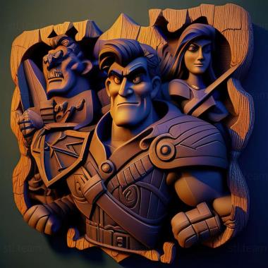 3D model Trollhunters Defenders of Arcadia game (STL)